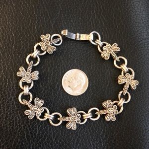 Sterling silver 925 Dragonfly bracelet STUNNING